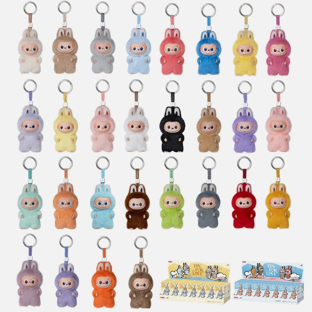Labubu Keychain - “A-Z” - Authentic!! - Pin for Love- sealed box